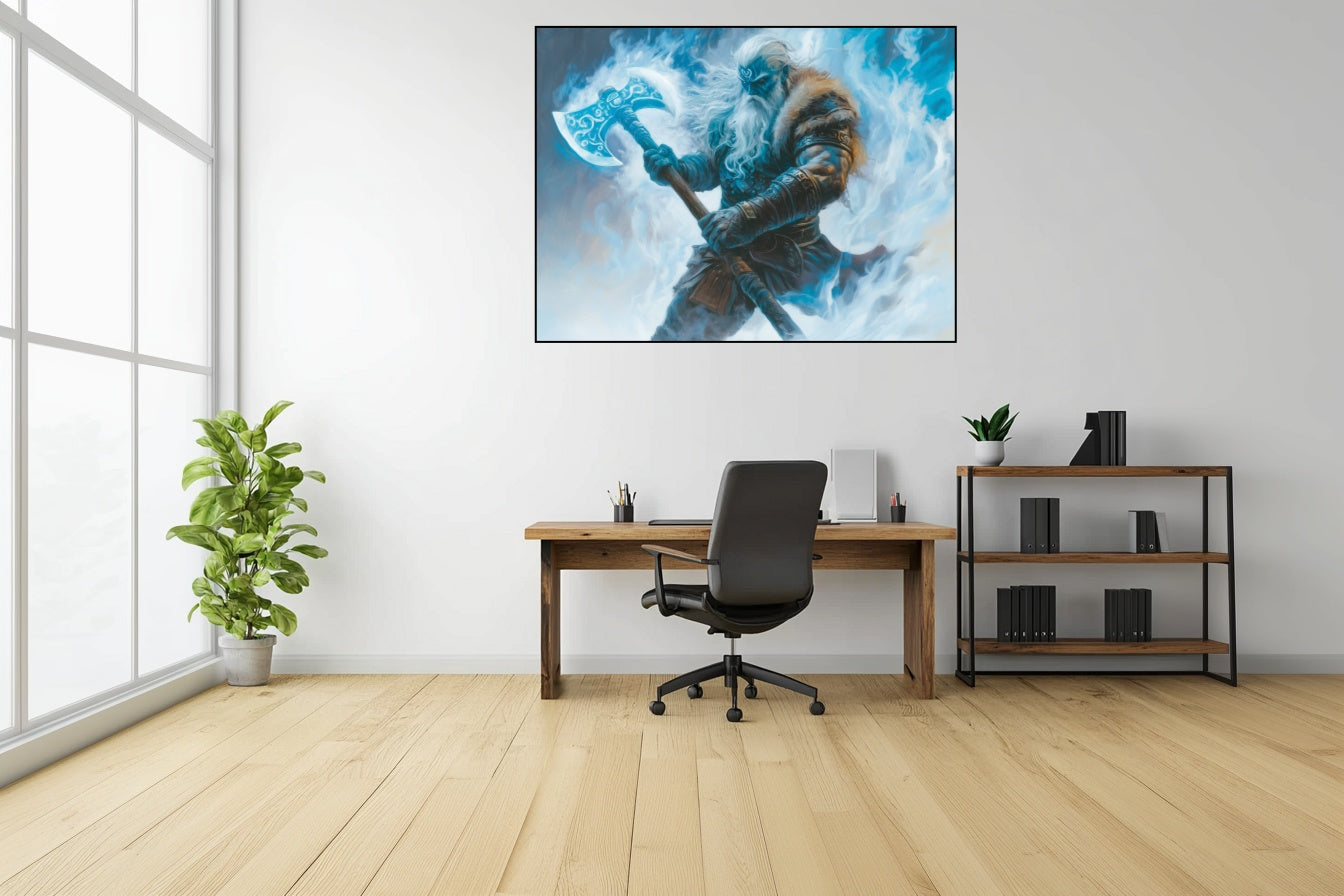 Fureur Glaciale - Vue bureau_1 en 120x90