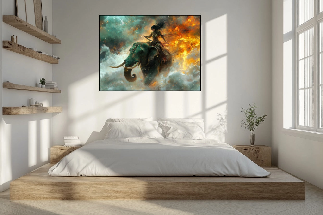 Tempête de Jade - Vue chambre_1 en 120x90