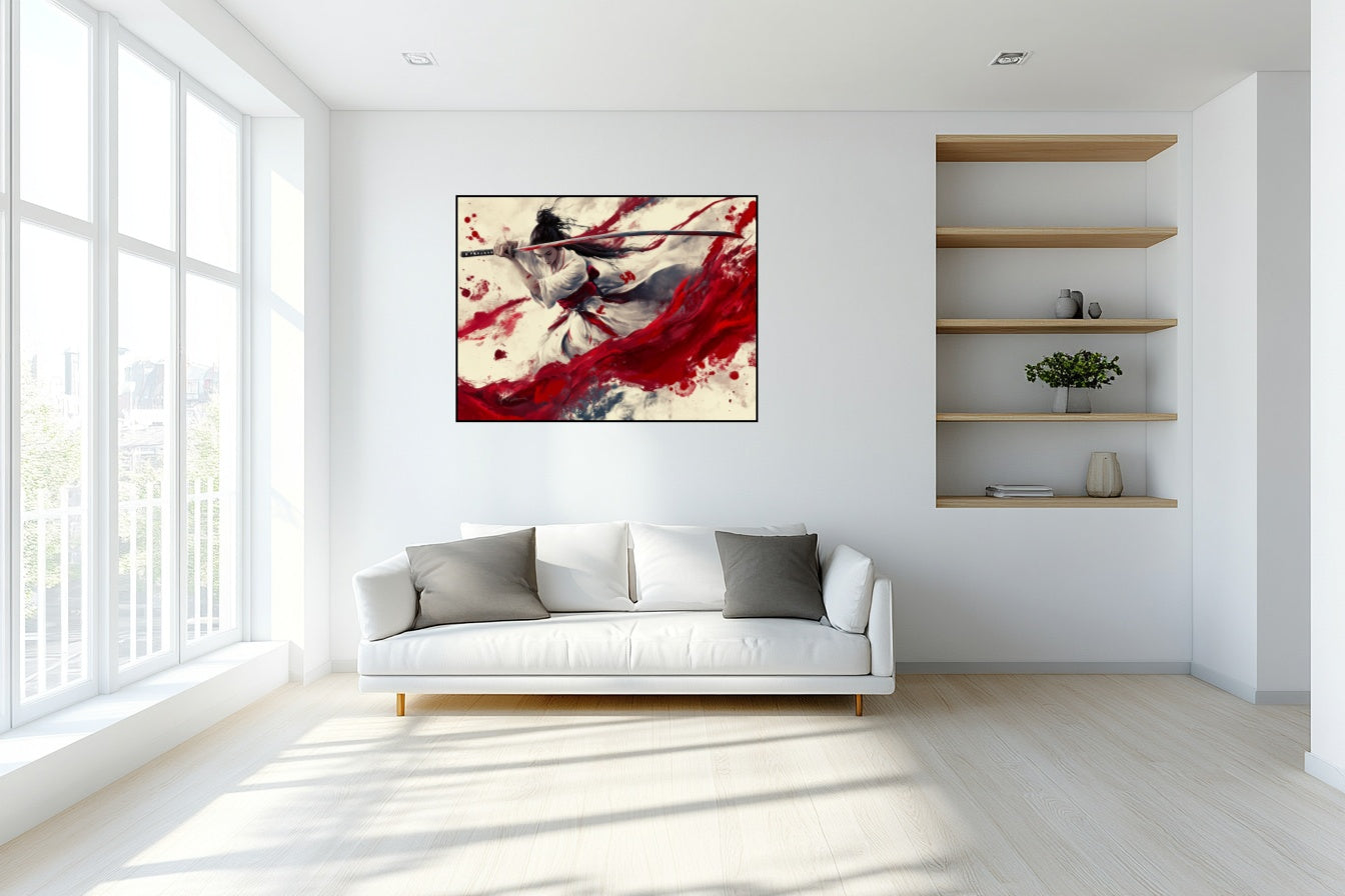 Danse Écarlate - Vue salon_1 en 120x90