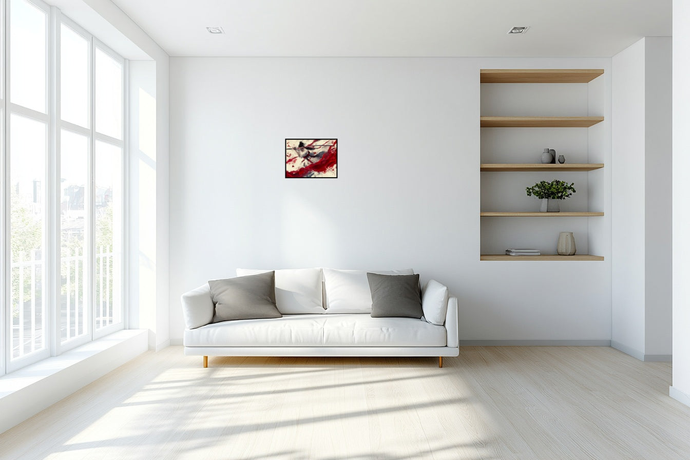 Danse Écarlate - Vue salon_1 en 40x30