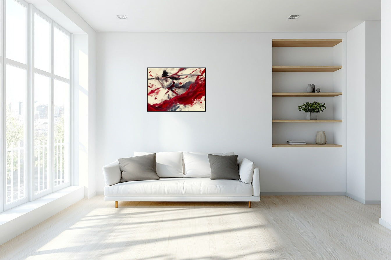 Danse Écarlate - Vue salon_1 en 80x60