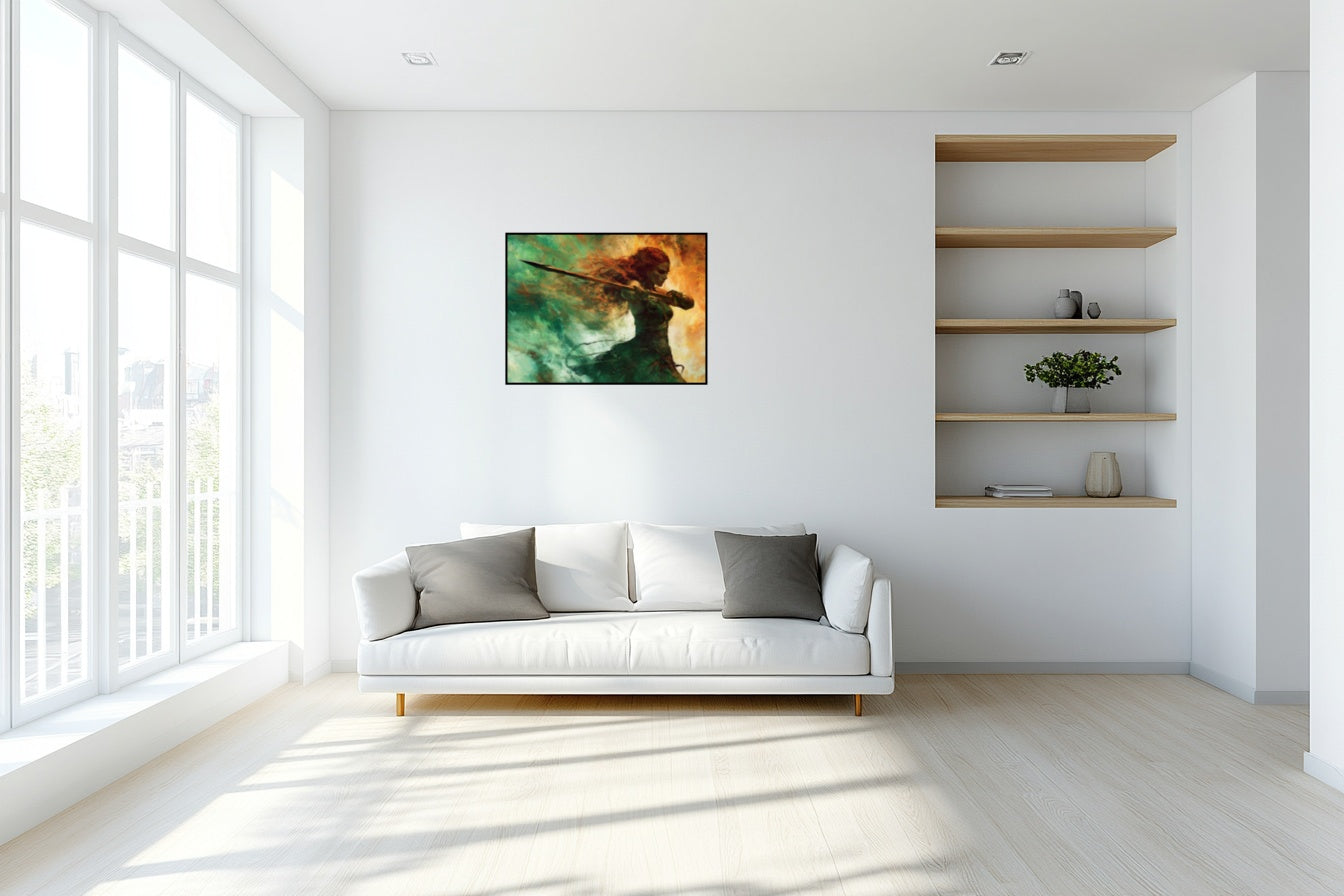 Fureur d'Émeraude - Vue salon_1 en 80x60