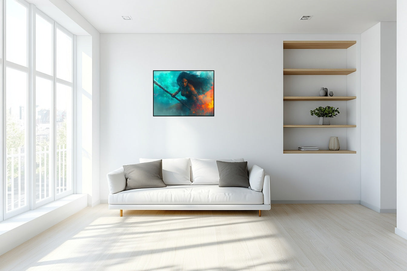 Gardienne des Caraïbes - Vue salon_1 en 80x60