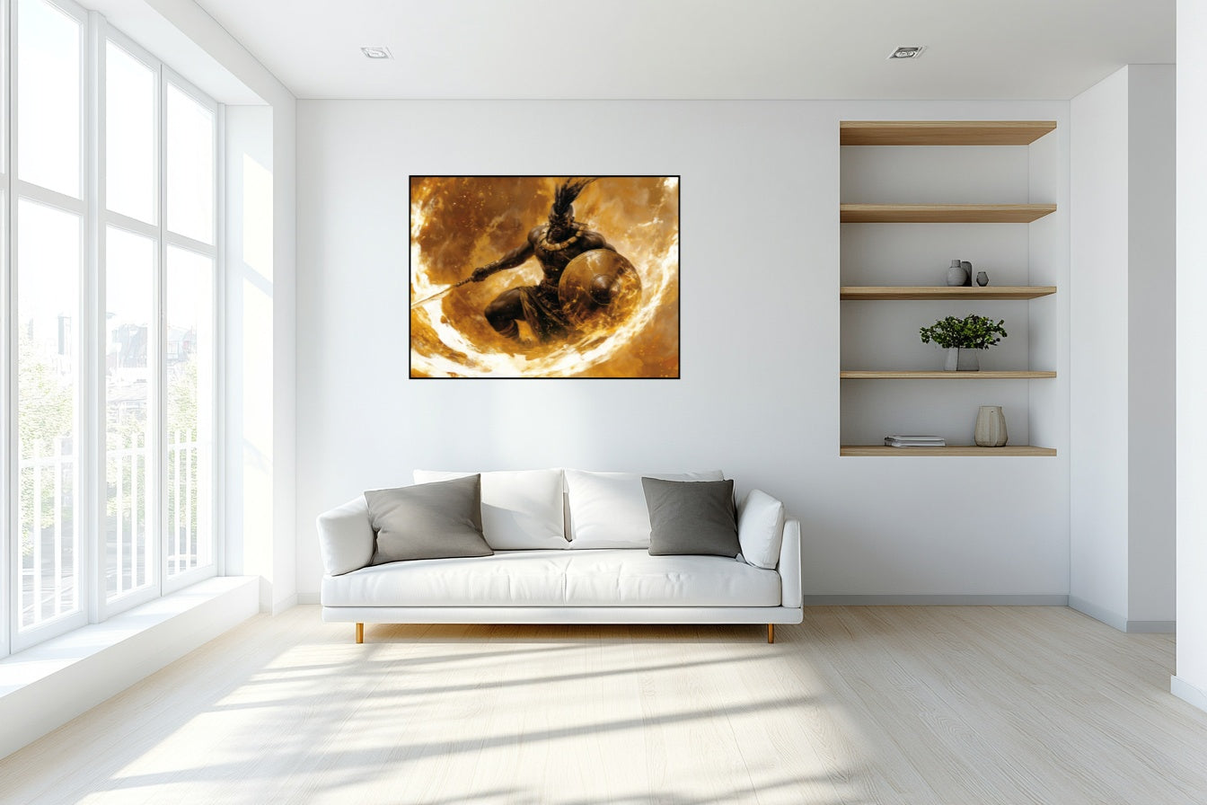 Soleil de Sang - Vue salon_1 en 120x90
